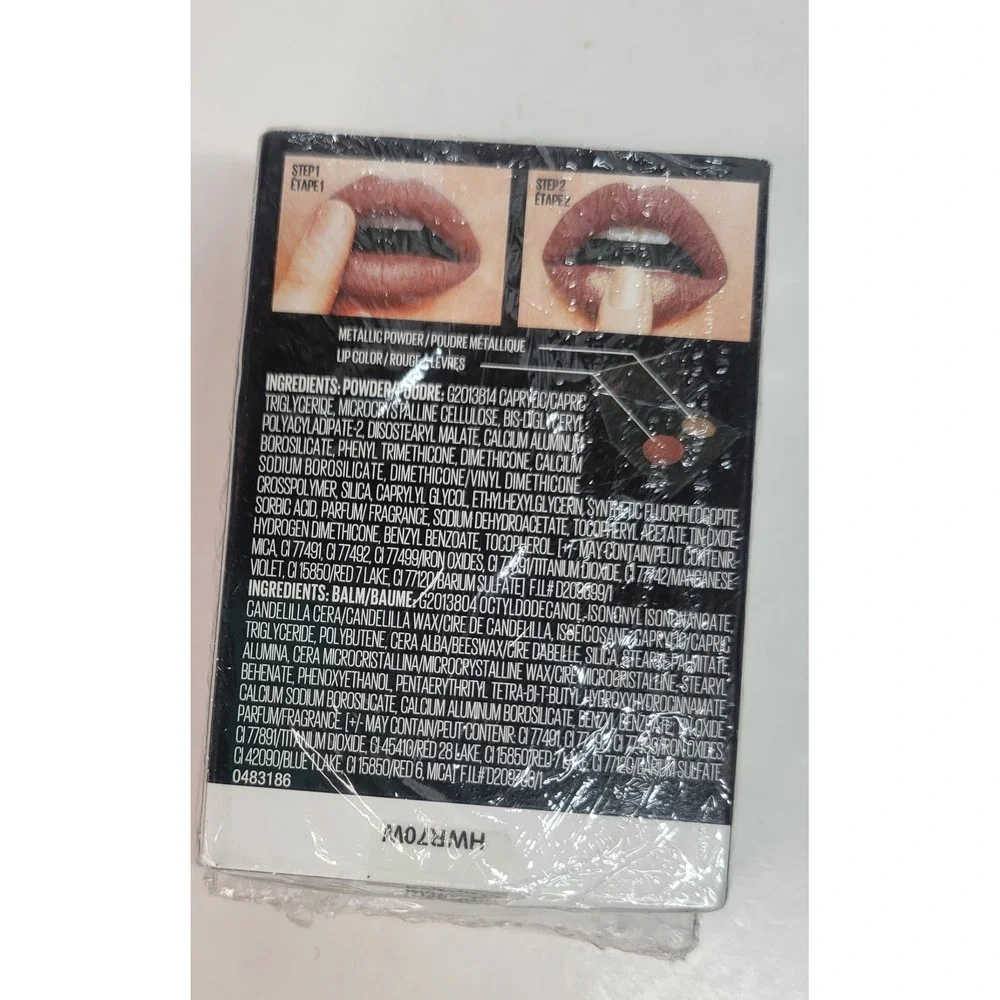 Maybelline Python Metallic Lip‎ Kit 30 Provoked 2 Each Powder Balm